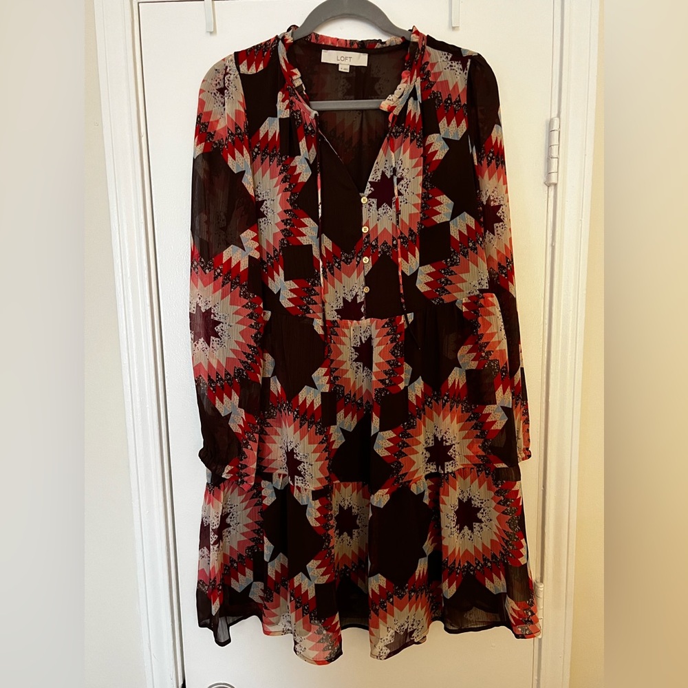 Loft long sleeve dress